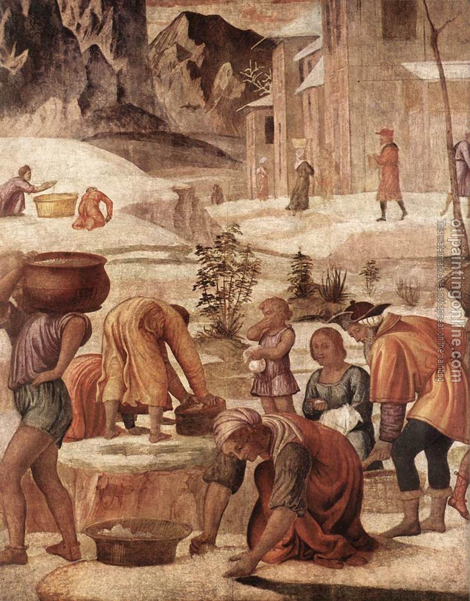 Bernardino Luini - The Gathering Of The Manna